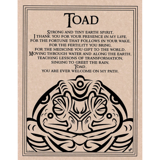 Toad Blessing Poster