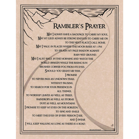 Rambler's Prayer Poster