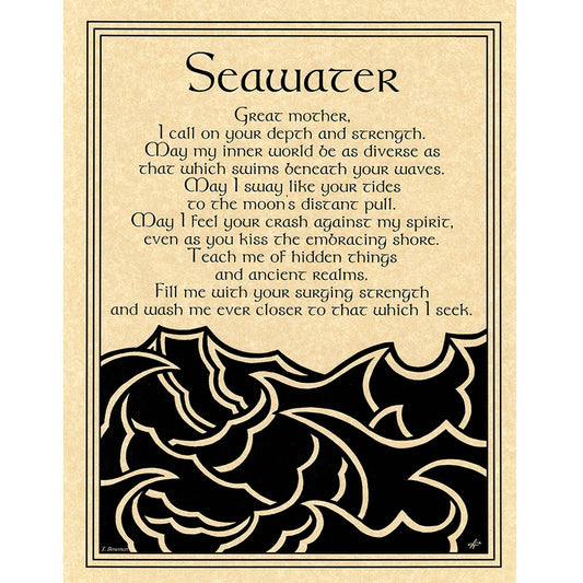 Seawater Prayer Poster