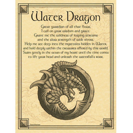 Water Dragon Poster