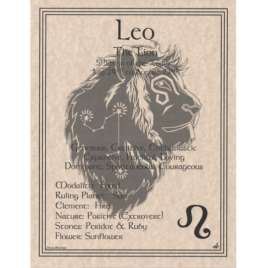 Leo Zodiac Poster