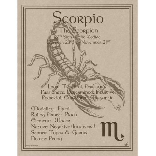 Scorpio Zodiac Poster