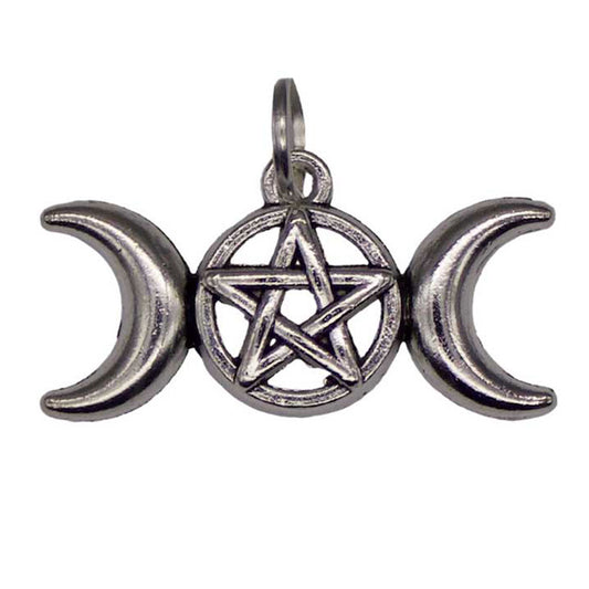 Triple Moon Pentagram Amulet