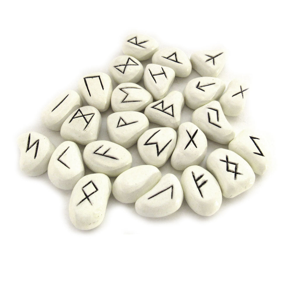 White Resin Rune Set