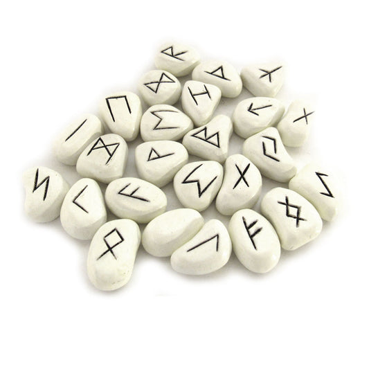 White Resin Rune Set