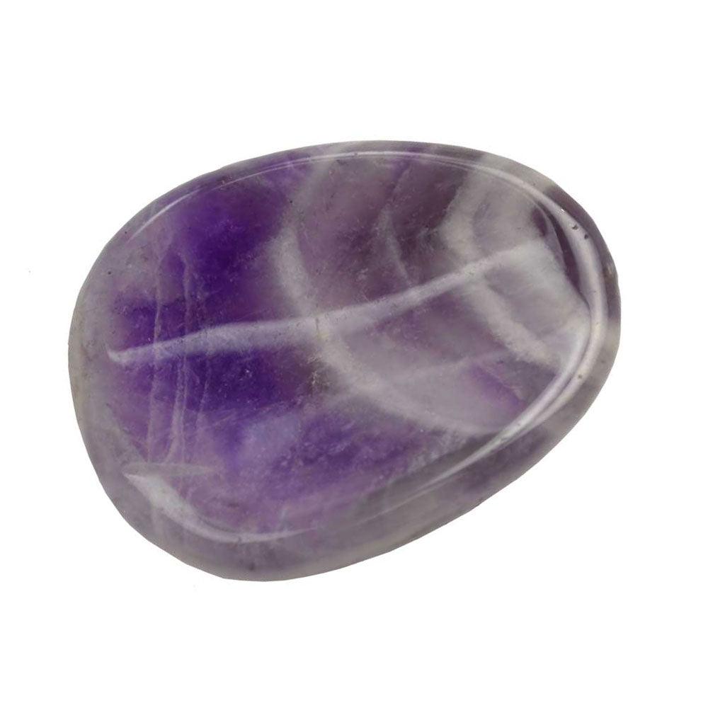 Chevron Amethyst Worry Stone