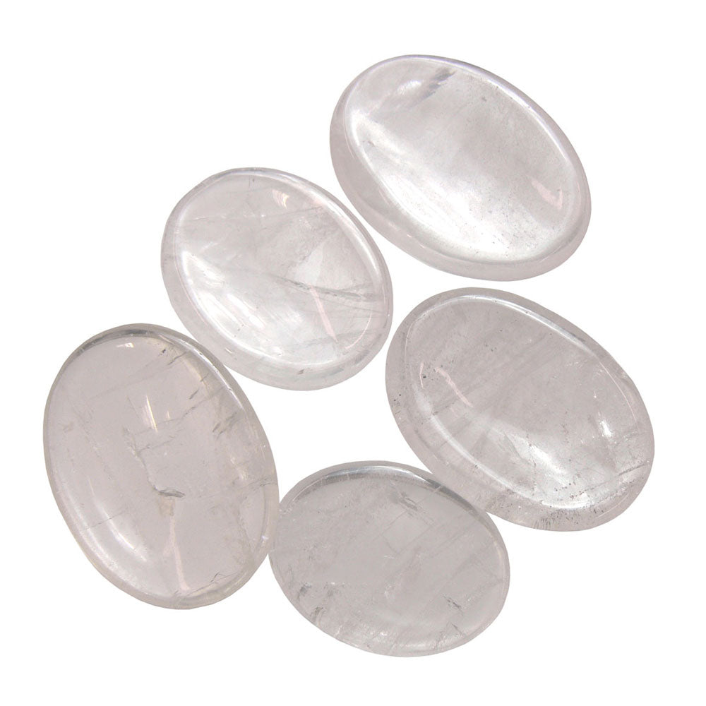 Clear Quartz Worry Stone