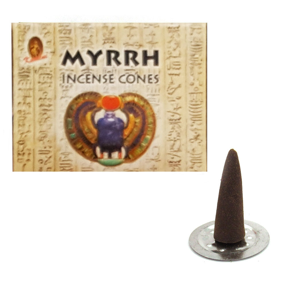 Myrrh Incense Cones by Kamini (Box of 10 Cones)